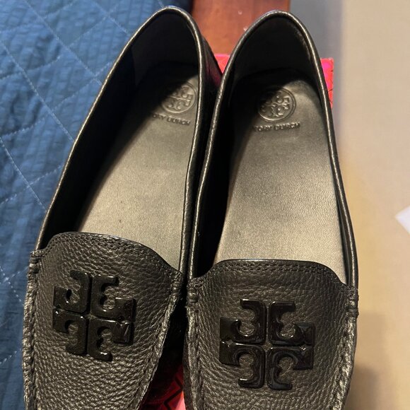 Tory Burch Lowell Black Loafers - Picture 2 of 8